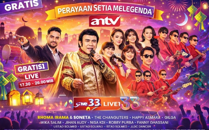 HUT ke-33 ANTV, Rhoma Irama hingga The Changcuters Siap Hibur Warga Subang