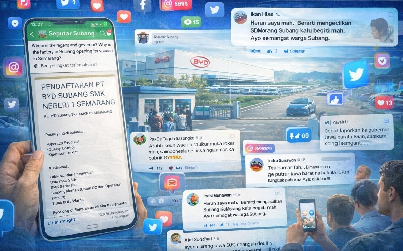 Rekrutmen PT BYD Subang Viral