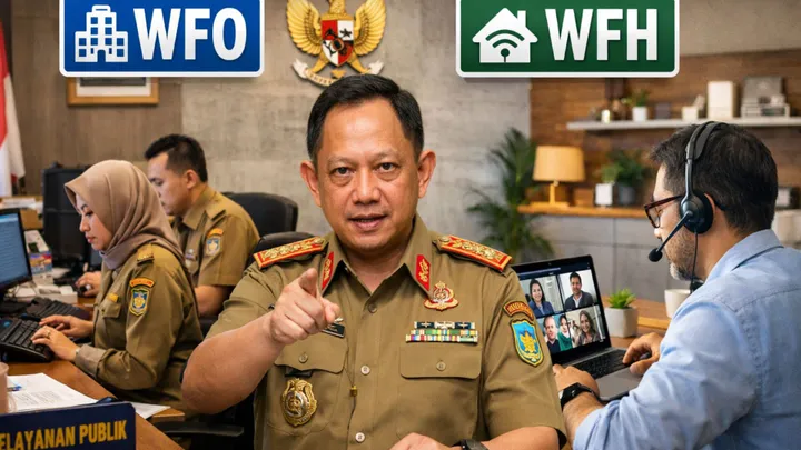 WFH ASN Bukan Long Weekend, Mendagri Terapkan Pengawasan Digital