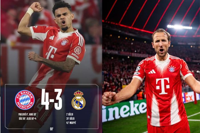 Pertarungan Sengit 7 Gol, Bayern Akhiri Perjalanan Madrid di Perempat Final