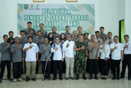 Resmi Dilantik! Forbasi Subang Dapat Pesan Penting dari Wakil Bupati