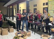 Ratusan Botol Miras Ilegal Disita Polres Subang dalam Operasi Malam