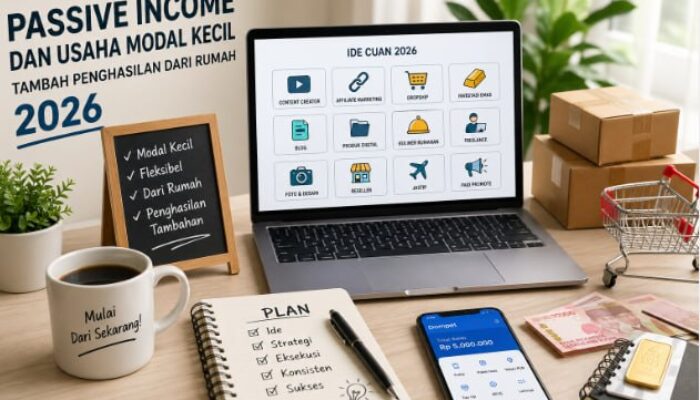 15 Ide Passive Income dan Usaha Modal Kecil 2026 untuk Tambah Penghasilan dari Rumah