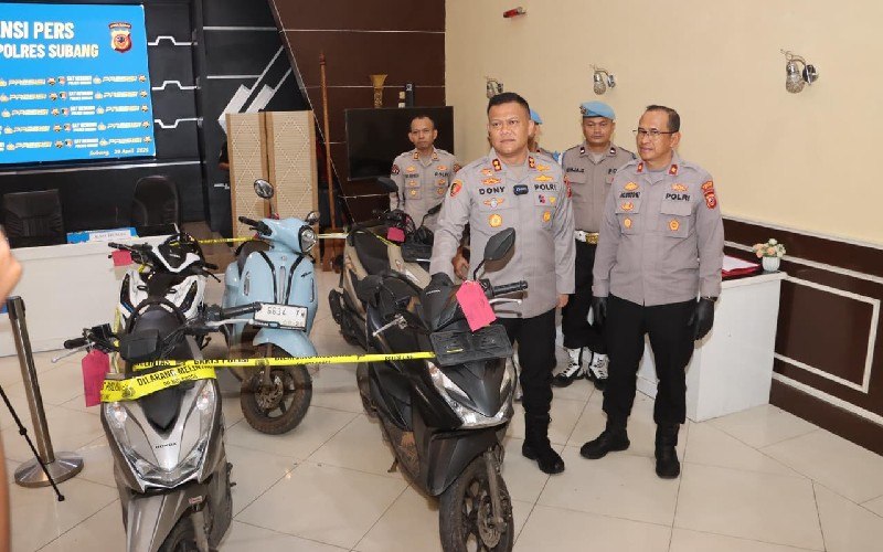 Pelaku Curanmor diringkus Polres Subang, Polisi Amankan Barbuk Kunci Letter T dan Y