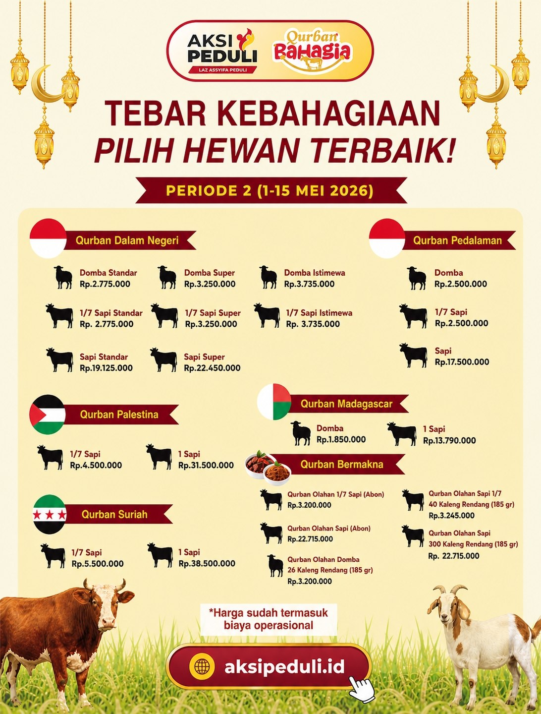 Assyifa Peduli Luncurkan Program “Qurban Bahagia 1447 H”, Targetkan Distribusi hingga Pelosok dan Mancanegara