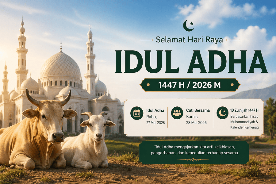 Catat Tanggalnya! Libur Idul Adha 2026 Berpotensi 6 Hari Berturut-turut
