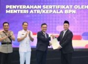 Menteri Nusron Serahkan Sertipikat Aset Lemhannas RI, Tegaskan Pentingnya Perlindungan Tanah Negara