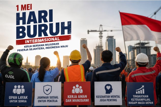 Hari Buruh 1 Mei 2026: Antara Tuntutan Kesejahteraan dan Tantangan Dunia Kerja Modern