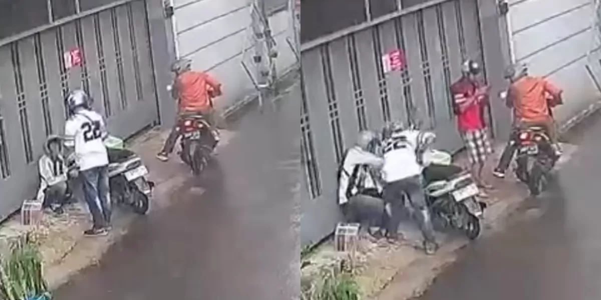 Berteduh dari Hujan, Seorang Kurir Dibegal di Bandung