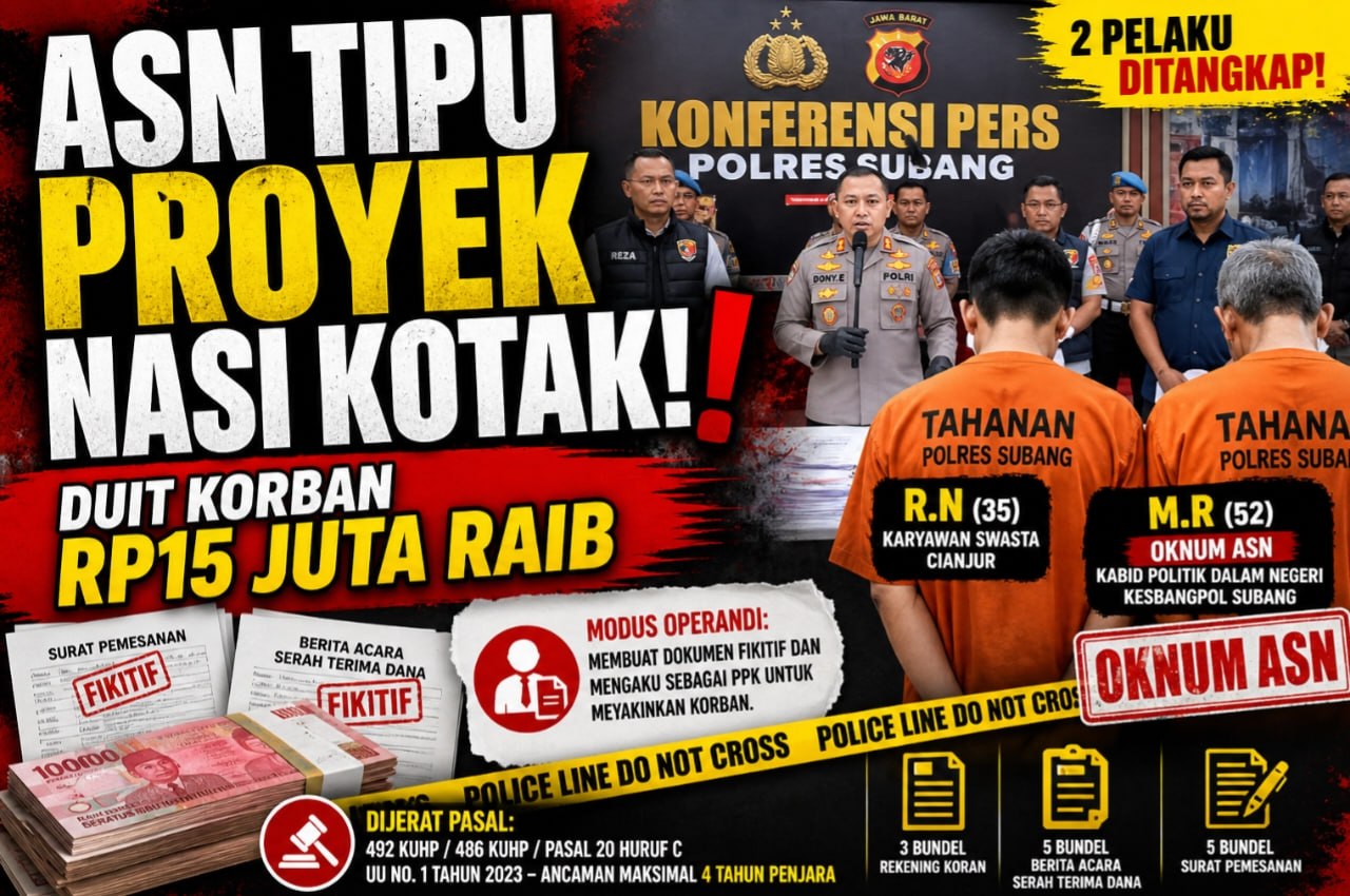 Korban Tergiur Proyek Nasi Kotak, Rp15 Juta Hilang, ASN Subang Ikut Terseret