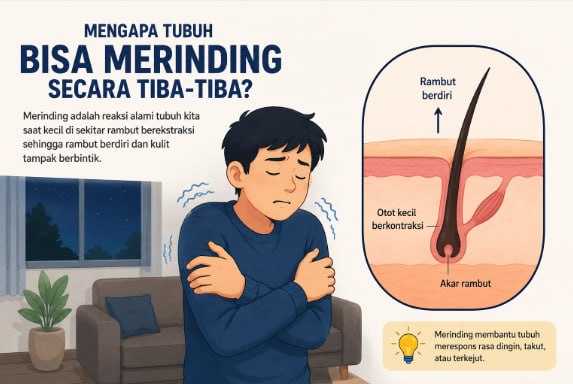 Mengapa Tubuh Bisa Merinding Secara Tiba-Tiba?