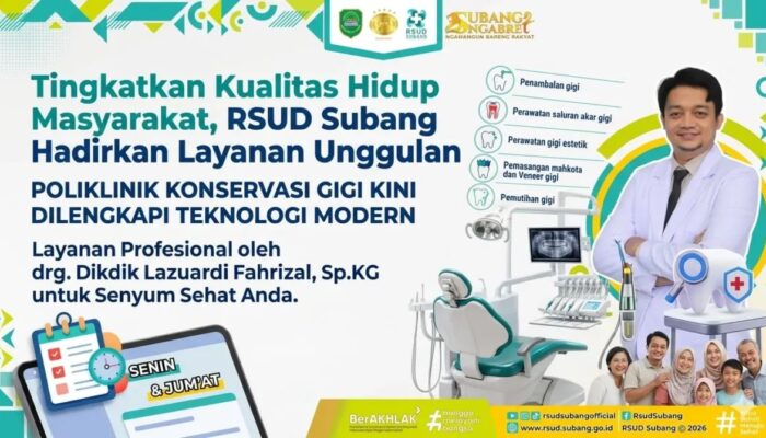Poliklinik Konservasi Gigi Jadi Layanan Andalan Baru RSUD Subang