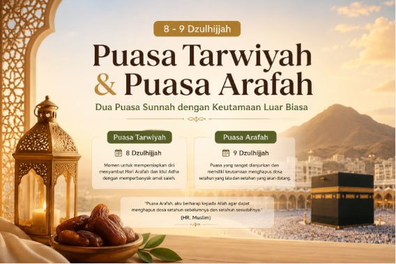 Keutamaan Puasa Tarwiyah dan Puasa Arafah yang Sayang Dilewatkan