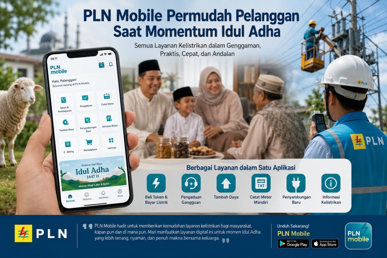 PLN Mobile Permudah Warga Nikmati Libur Panjang Iduladha