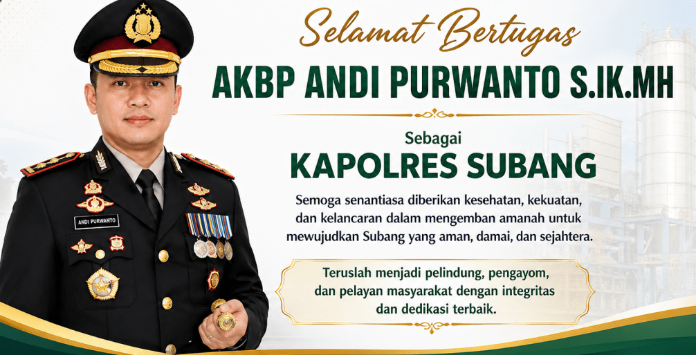 AKBP Andi Purwanto Resmi Jabat Kapolres Subang, Siap Perkuat Pelayanan dan Kamtibmas