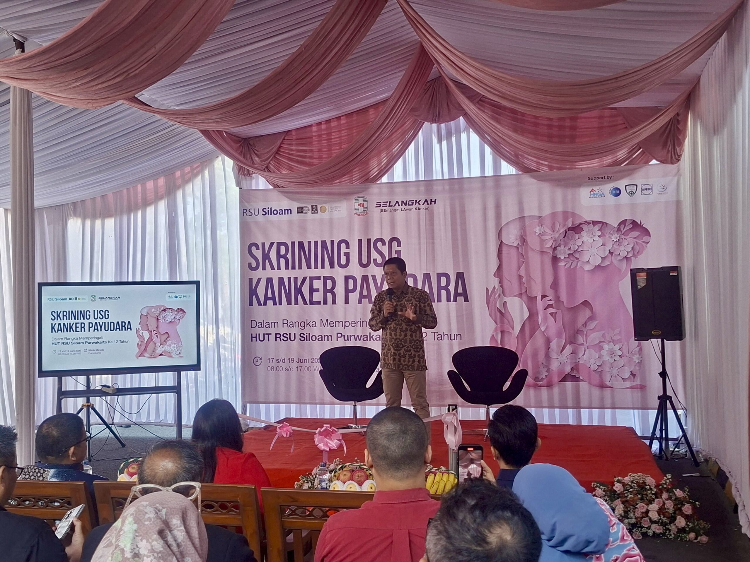 HUT Ke-12 RSU Siloam Purwakarta, Ribuan Pekerja Ikuti Program Deteksi Dini Kanker Payudara