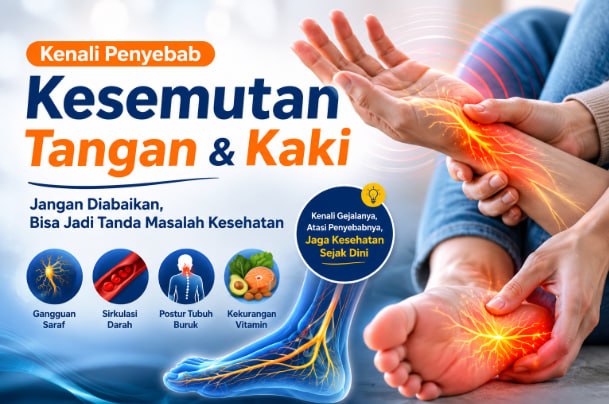Mengapa Tangan dan Kaki sering Kesemutan? Jangan Langsung Anggap Sepele