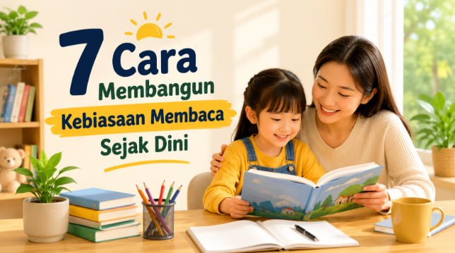 7 Cara Membangun Kebiasaan Membaca pada Anak Sejak Dini