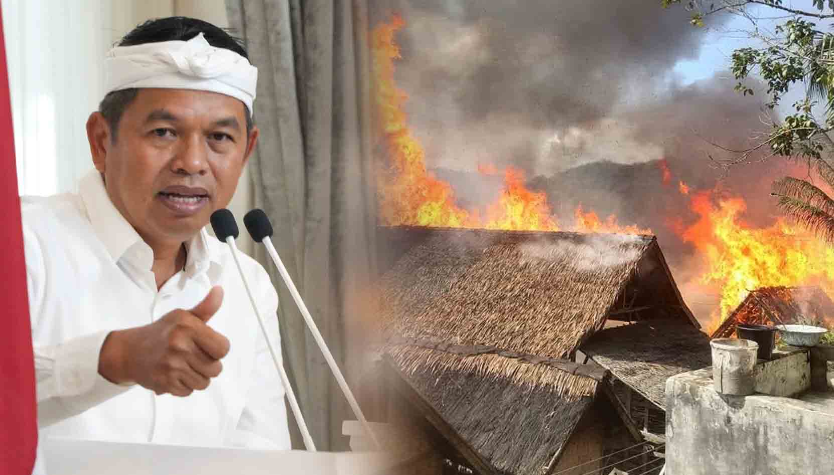 Pemprov Jabar Siap Bangun Kembali Permukiman Adat Ciptamulya Pasca Kebakaran