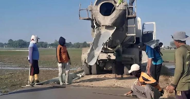 Pemdes Cigugur Bangun Infrastruktur untuk Dukung Produksi Pertanian di Subang