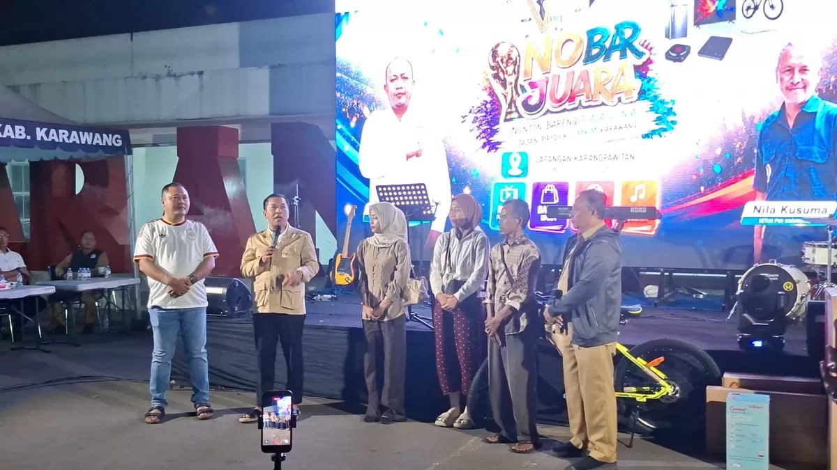Nobar Piala Dunia Dongkrak Omzet Bazar di Karawang hingga Rp1,199 Miliar