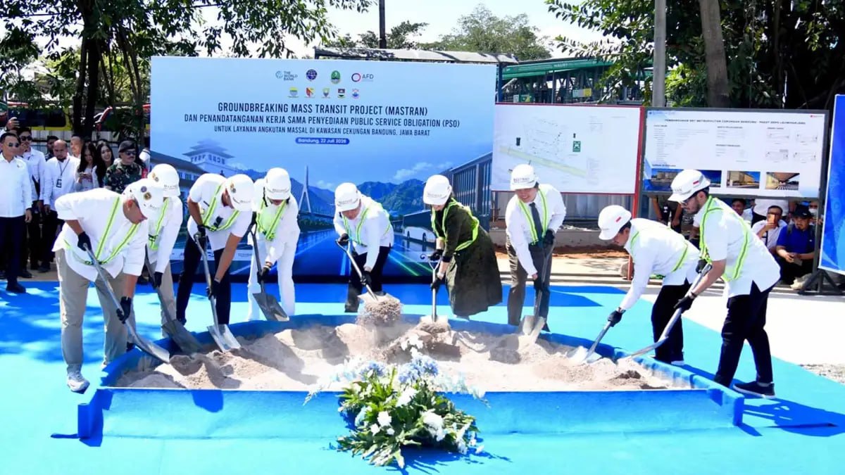 Groundbreaking BRT Bandung Raya Dimulai, Solusi Kemacetan Ditargetkan Beroperasi 2027
