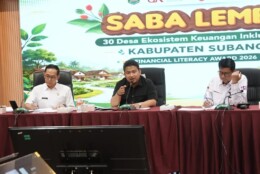 Kabupaten Subang Raih Posisi Tiga Besar Financial Literacy Award 2026 Tingkat Nasional