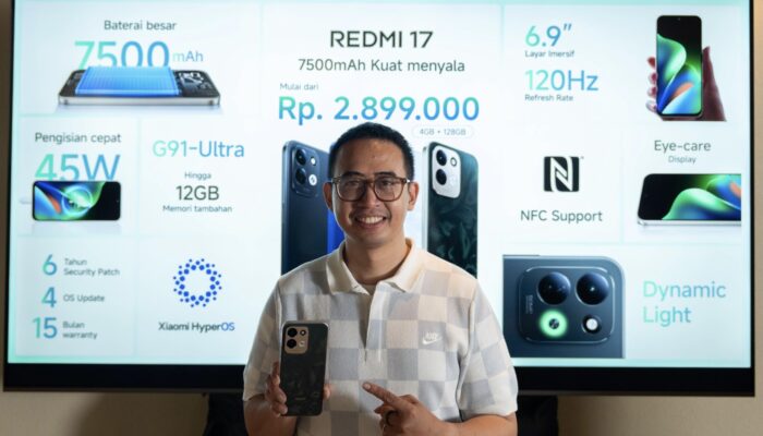 Redmi 17 Resmi Hadir di Indonesia, Andalkan Baterai 7.500 mAh dan Layar 120Hz