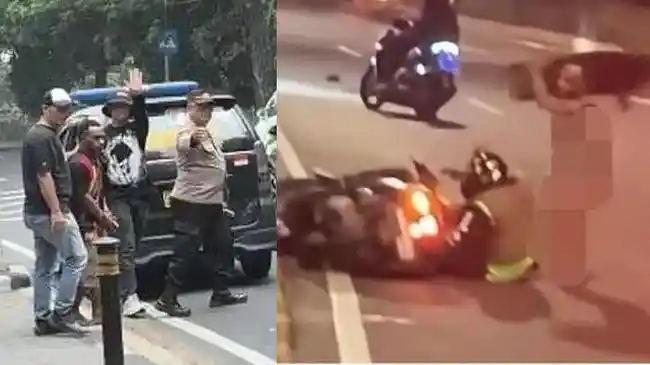 Ngamuk di Lenteng Agung, Pria Tanpa Busana Diamankan Polisi Usai Pukul Pemotor