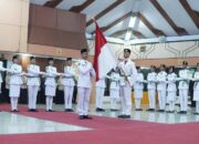 35 Siswa Terpilih Resmi dikukuhkan Sebagai Pengibar Bendera Pusaka HUT Ke-81 RI di Subang
