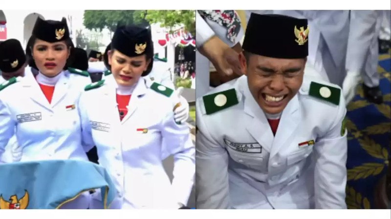 Sukses Jalankan Tugas di Istana, Paskibraka Indonesia Berdaulat Menangis Haru