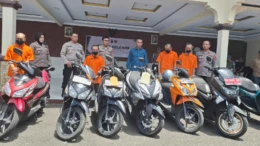 12 Residivis Pelaku Curanmor Dibekuk Polisi, 60 Unit Sepeda Motor Hasil Curian Diamankan