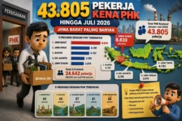 Jabar Jadi Provinsi PKH Tertinggi, 43.805 Pekerja Terdampak PHK