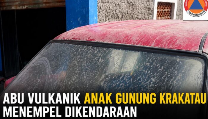 Abu Vulkanik Anak Krakatau Diduga Capai Sejumlah Wilayah Subang Selatan