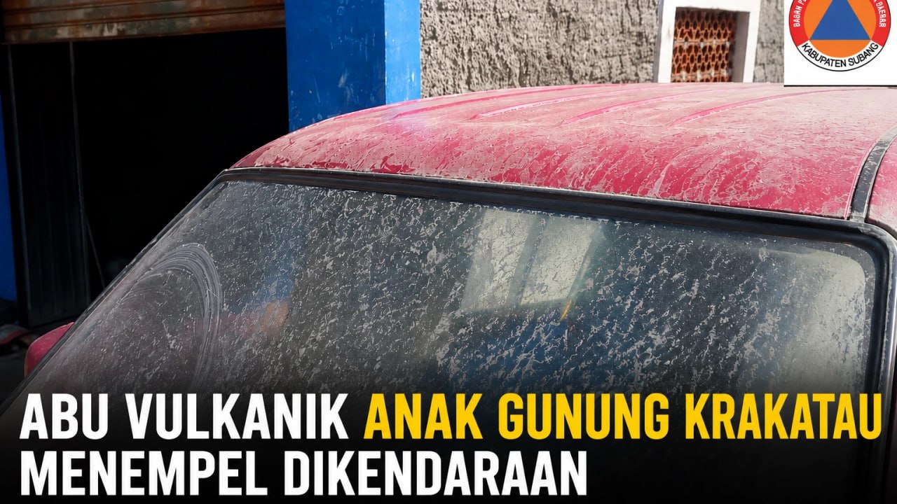 Abu Vulkanik Anak Krakatau Diduga Capai Sejumlah Wilayah Subang Selatan