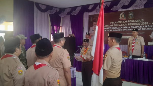 Pengurus Pramuka Kwaran Sukasari Subang Periode 2026 - 2030 Resmi Dilantik