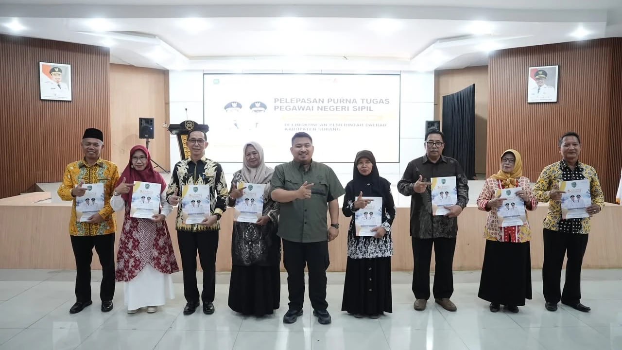 179 PNS Masuki Purna Tugas, Bupati Subang Sampaikan Pesan Pengabdian