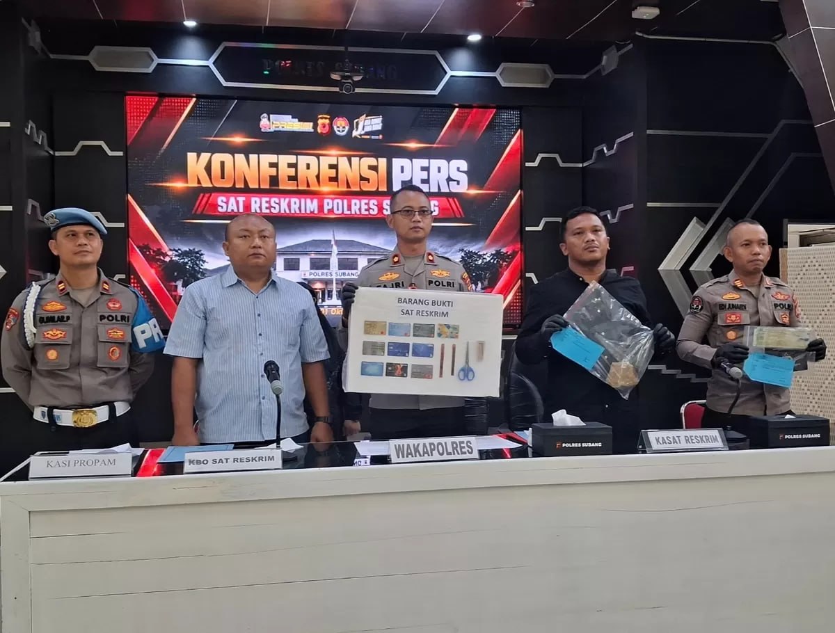 Ganjal Kartu ATM dengan Tusuk Gigi, 3 Pelaku Ditangkap Polisi di Subang